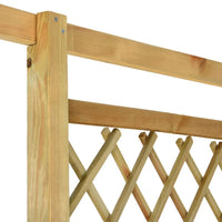 Thumbnail for Eckpergola mit Bank 166x81x174 cm Kiefernholz Imprägniert