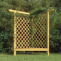 Thumbnail for Eckpergola mit Bank 166x81x174 cm Kiefernholz Imprägniert