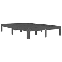 Thumbnail for Massivholzbett Grau Kiefer 120x200 cm