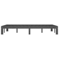 Thumbnail for Massivholzbett Grau Kiefer 120x200 cm