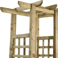 Thumbnail for Garten-Pergola mit Bank Pflanzkübeln Kiefernholz Imprägniert