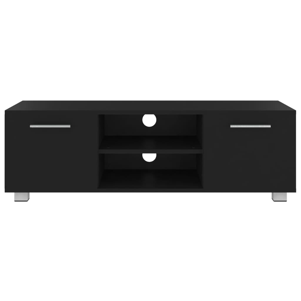 TV-Schrank Schwarz 110x40x35 cm Holzwerkstoff