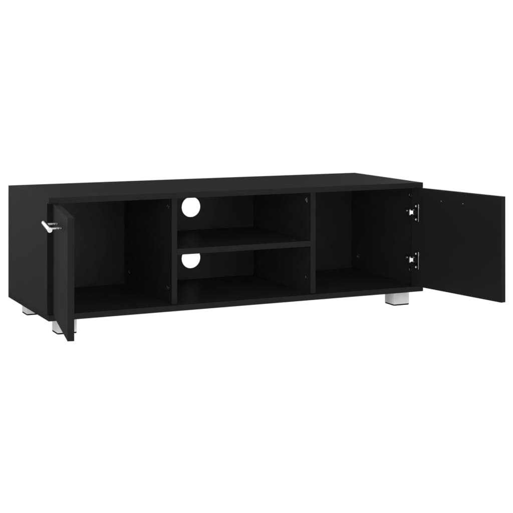 TV-Schrank Schwarz 110x40x35 cm Holzwerkstoff