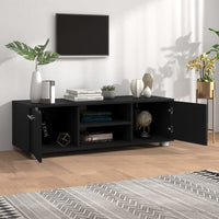 Thumbnail for TV-Schrank Schwarz 110x40x35 cm Holzwerkstoff