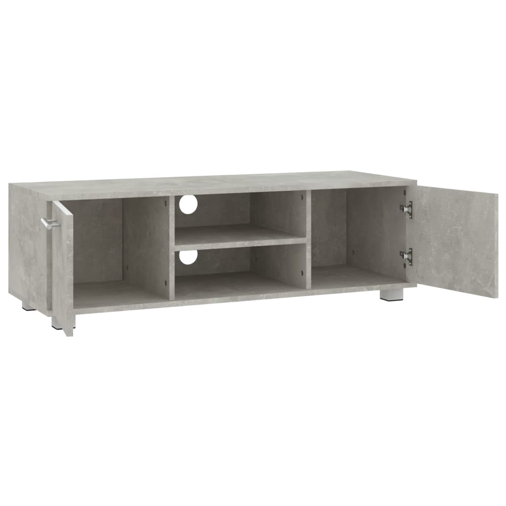 TV-Schrank Betongrau 110x40x35 cm Holzwerkstoff