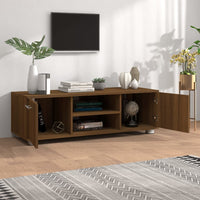Thumbnail for TV-Schrank Braun Eichen-Optik 110x40x35 cm Holzwerkstoff