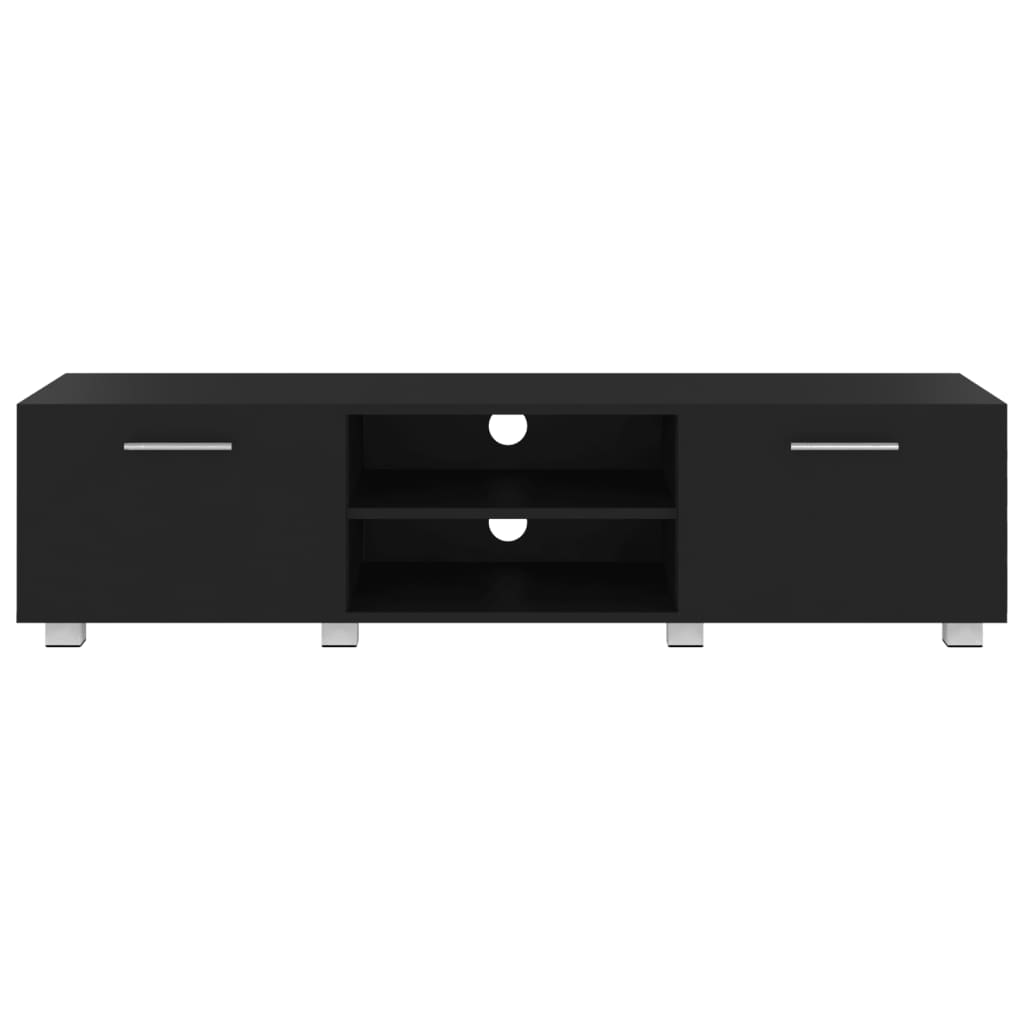 TV-Schrank Schwarz 140x40x35 cm Holzwerkstoff