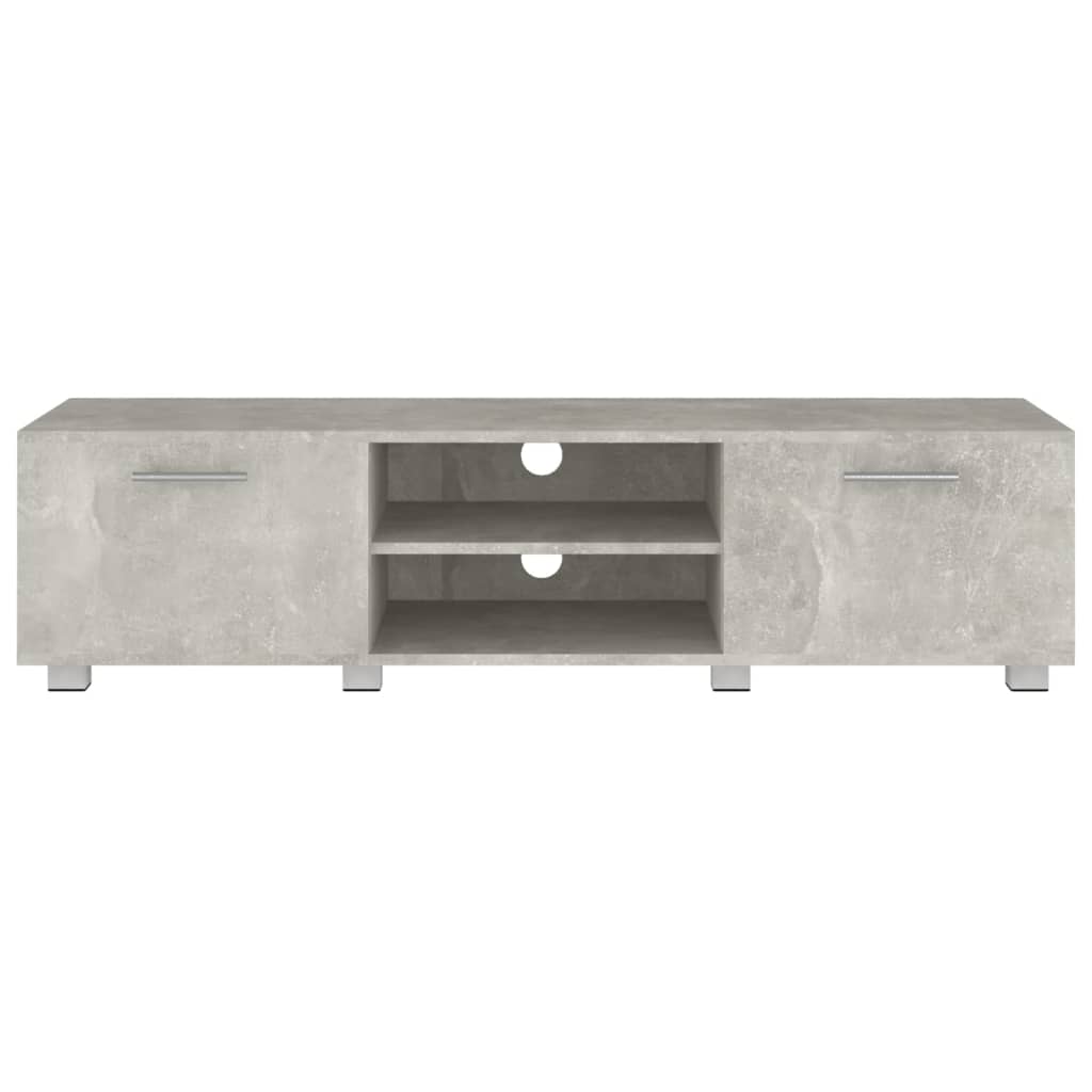 TV-Schrank Betongrau 140x40x35 cm Holzwerkstoff