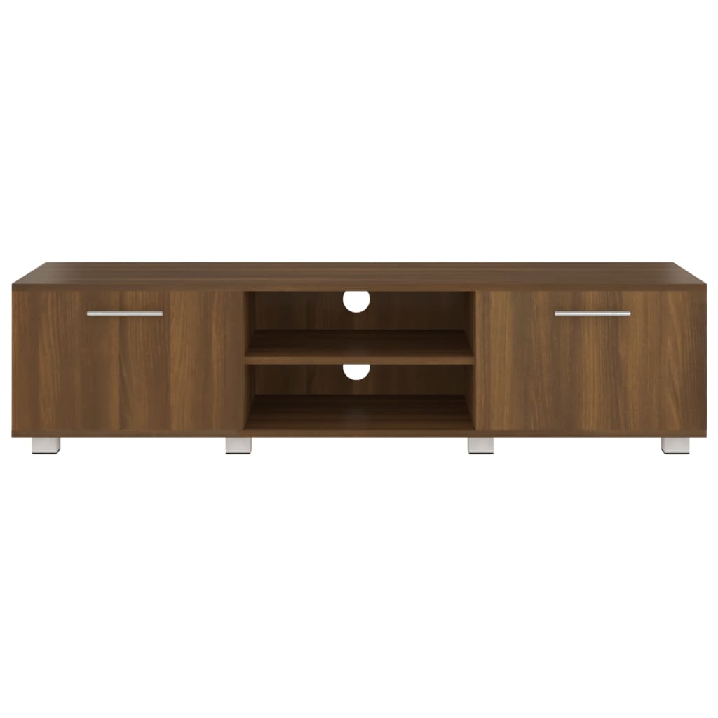 TV-Schrank Braun Eichen-Optik 140x40x35 cm Holzwerkstoff