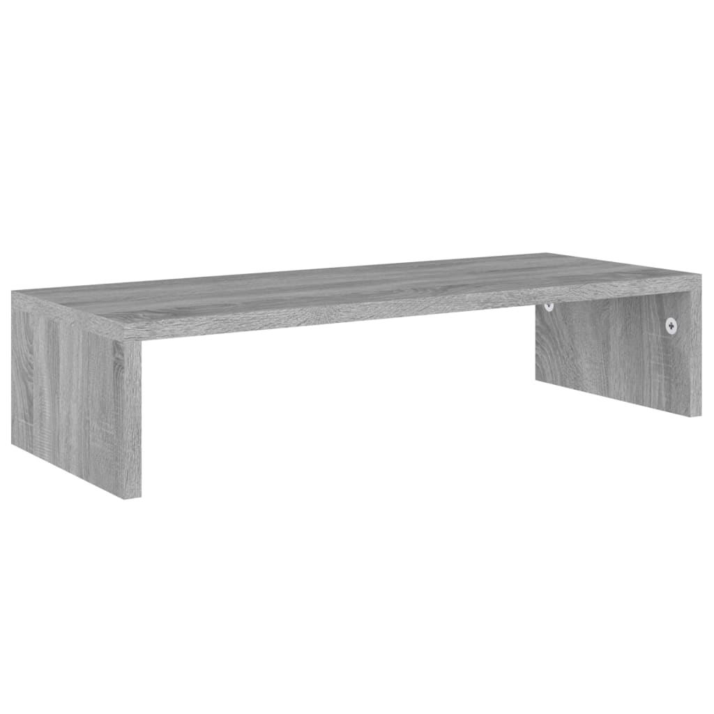Monitorständer Grau Sonoma 60x23,5x12 cm Holzwerkstoff