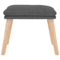 Thumbnail for Relaxsessel mit Hocker Hellgrau Stoff