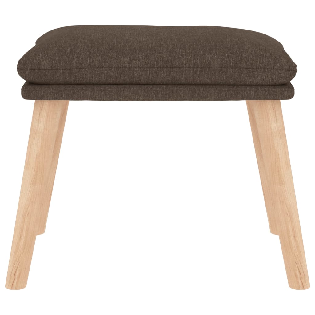 Relaxsessel mit Hocker Taupe Stoff