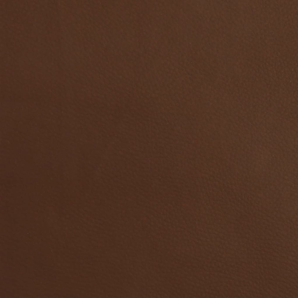 Relaxsessel mit Fußstütze Glänzend Braun Kunstleder