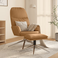 Thumbnail for Relaxsessel mit Hocker Taupe Wildleder-Optik