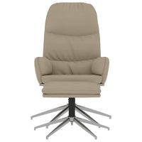 Thumbnail for Relaxsessel mit Hocker Hellgrau Wildleder-Optik