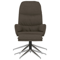 Thumbnail for Relaxsessel mit Hocker Dunkelgrau Wildleder-Optik