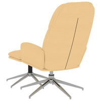 Thumbnail for Relaxsessel mit Hocker Cremeweiß Wildleder-Optik