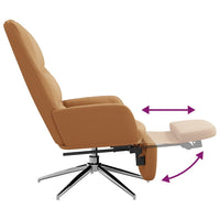 Thumbnail for Relaxsessel mit Fußstütze Taupe Wildleder-Optik