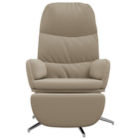 Thumbnail for Relaxsessel mit Fußstütze Hellgrau Wildleder-Optik