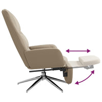 Thumbnail for Relaxsessel mit Fußstütze Hellgrau Wildleder-Optik