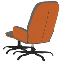 Thumbnail for Relaxsessel mit Hocker Hellgrau Stoff