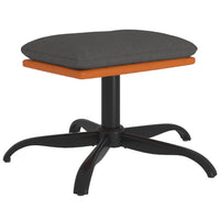 Thumbnail for Relaxsessel mit Hocker Dunkelgrau Stoff