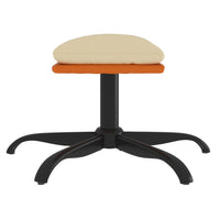 Thumbnail for Relaxsessel mit Hocker Creme Stoff