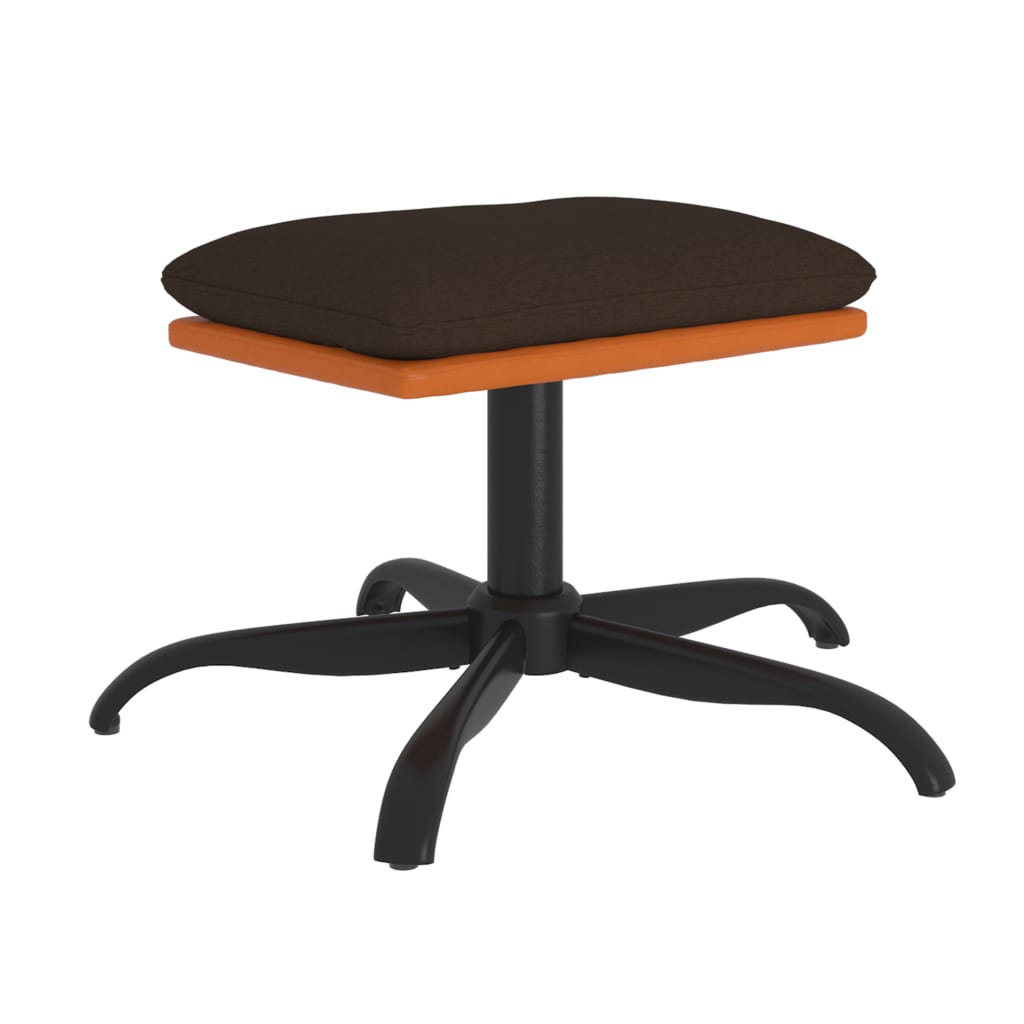 Relaxsessel mit Hocker Brauner Stoff