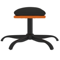 Thumbnail for Relaxsessel mit Hocker Schwarzer Stoff