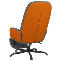 Thumbnail for Relaxsessel mit Fußstütze Hellgrau Stoff