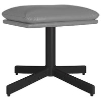 Thumbnail for Relaxsessel mit Hocker Grau Kunstleder