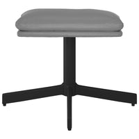 Thumbnail for Relaxsessel mit Hocker Grau Kunstleder