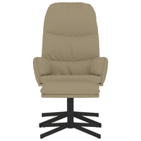 Thumbnail for Relaxsessel mit Hocker Cappuccino-Braun Kunstleder