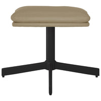 Thumbnail for Relaxsessel mit Hocker Cappuccino-Braun Kunstleder