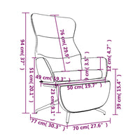 Thumbnail for Relaxsessel mit Fußstütze Glänzend Braun Kunstleder