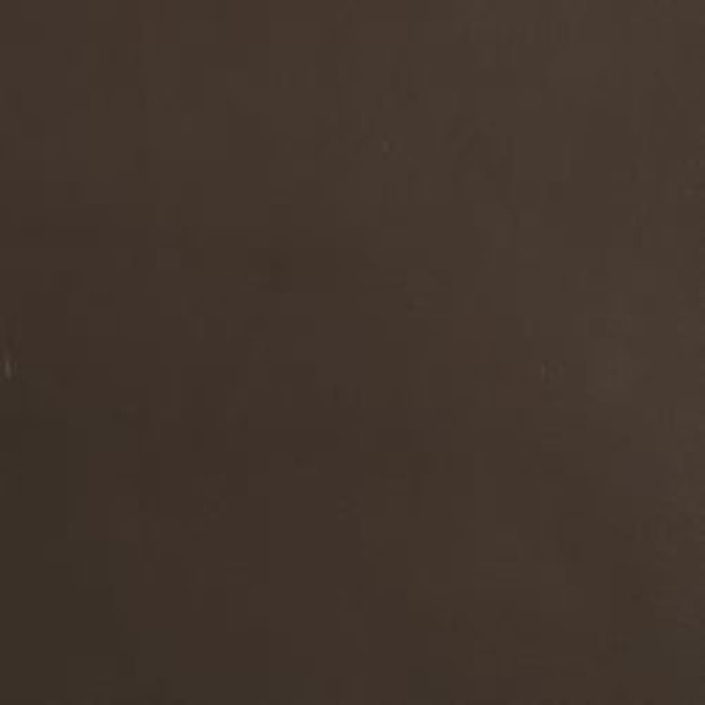 Relaxsessel mit Hocker Braun Kunstleder