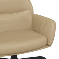 Thumbnail for Relaxsessel mit Hocker Cappuccino-Braun Kunstleder