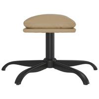 Thumbnail for Relaxsessel mit Hocker Cappuccino-Braun Kunstleder