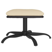 Thumbnail for Relaxsessel mit Hocker Creme Stoff