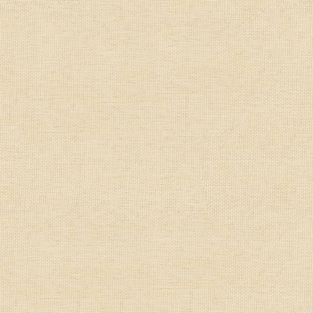 Relaxsessel mit Hocker Creme Stoff