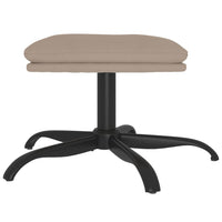 Thumbnail for Relaxsessel mit Hocker Hellgrau Mikrofasergewebe