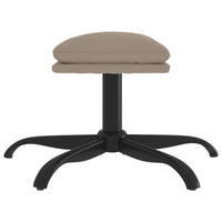 Thumbnail for Relaxsessel mit Hocker Hellgrau Mikrofasergewebe