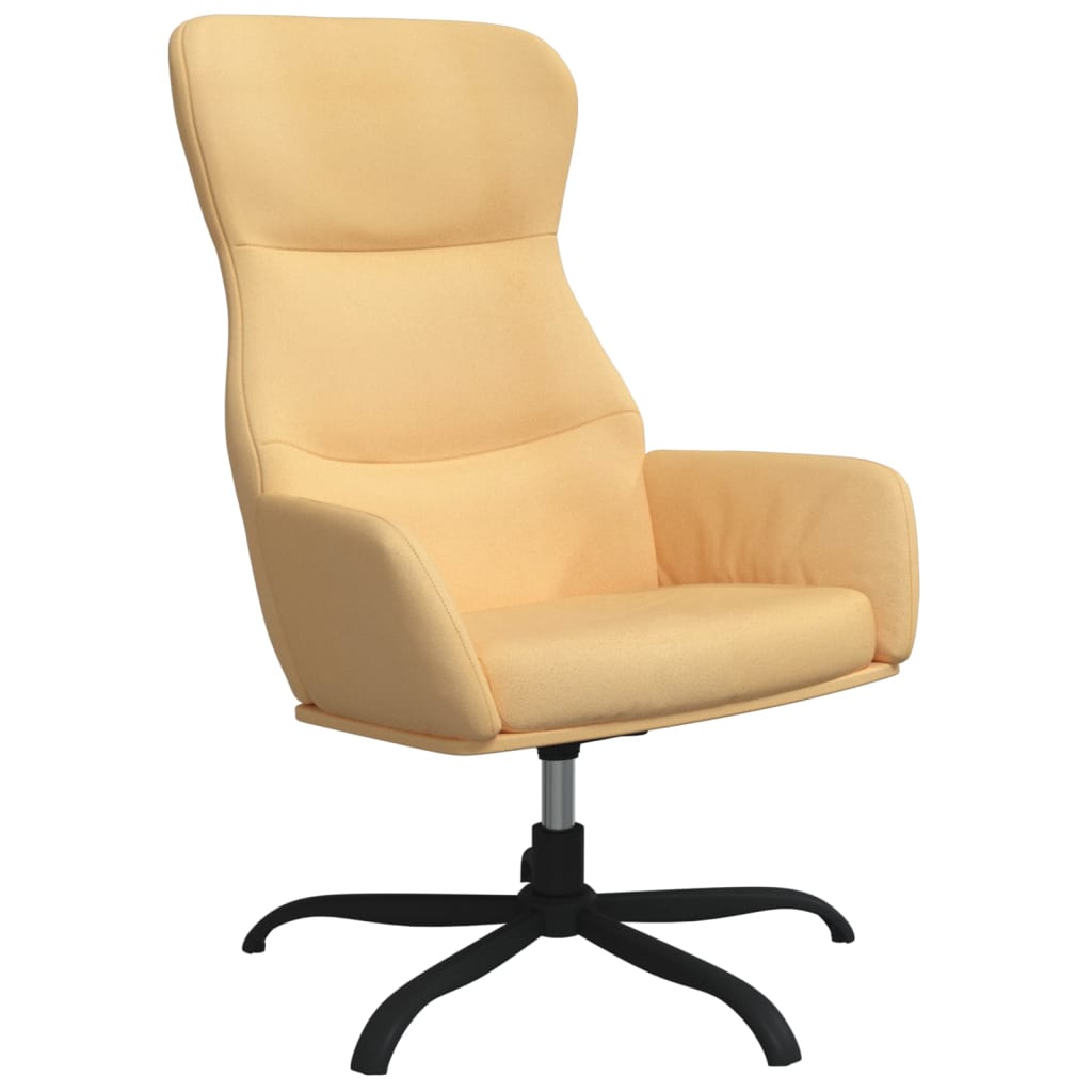 Relaxsessel mit Hocker Creme Mikrofasergewebe