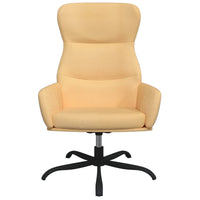 Thumbnail for Relaxsessel mit Fußstütze Creme Mikrofasergewebe