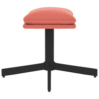 Thumbnail for Relaxsessel mit Hocker Rosa Samt