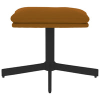 Thumbnail for Relaxsessel mit Hocker Braun Samt