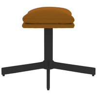 Thumbnail for Relaxsessel mit Hocker Braun Samt