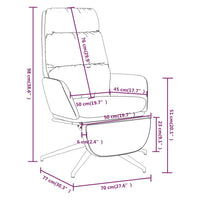 Thumbnail for Relaxsessel mit Fußstütze Braun Stoff