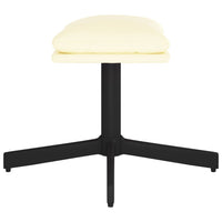 Thumbnail for Relaxsessel mit Fußhocker Creme Kunstleder