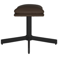 Thumbnail for Relaxsessel mit Fußhocker Braun Kunstleder